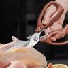 Heavy Duty Imitation Wood Handle Kitchen Shear Stainless Steel Barbecue Scissors  Noodle