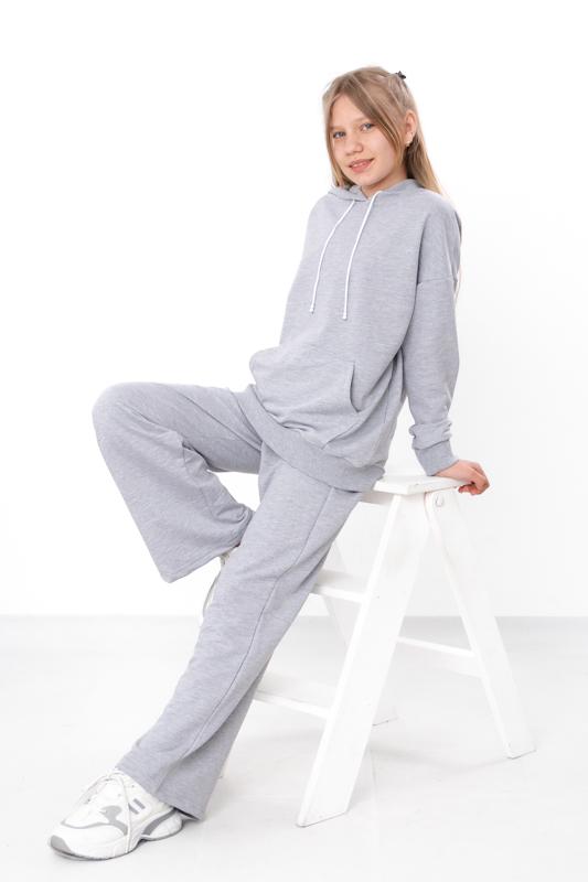 Girls Teen Outfit Set with Hoodie and Palazzo Pants, Any season 6449-057 HC