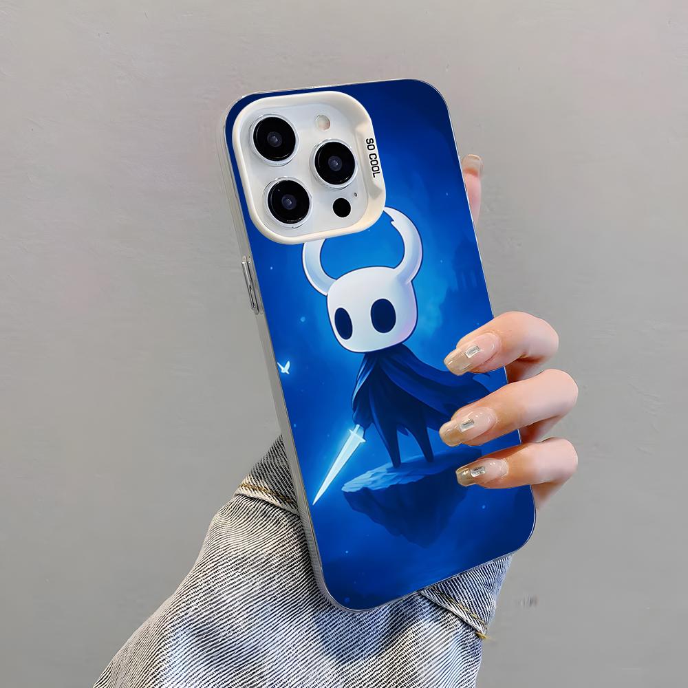 

Hollow Knight Cartoon Phone Case For IPhone 17 Pro Max 15 Pro 16 14 Plus 12 13 Mini 11 Pro Shockproof Colorful Cover iPhone 15