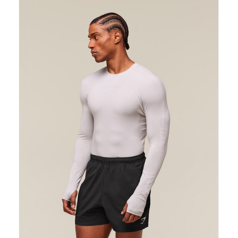 Gymshark Everywear Warp KniT Ls T shirT Tame Grey A1c1d Gc3d