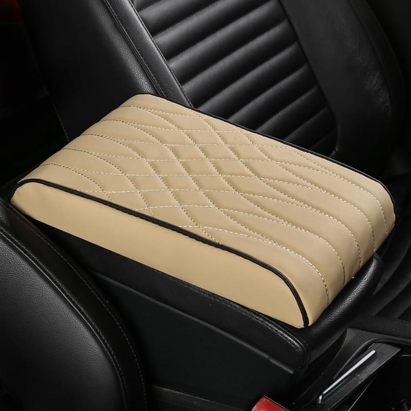 New Nappa Leather Memory Cotton Armrest Booster Pad Protective Cover General Purpose Car Booster Pad