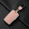 Metal and Leather Car Key Case Cover For Land Rover Range Rover Discovery Evoque Sport Velar Key Protection Shell Accessories