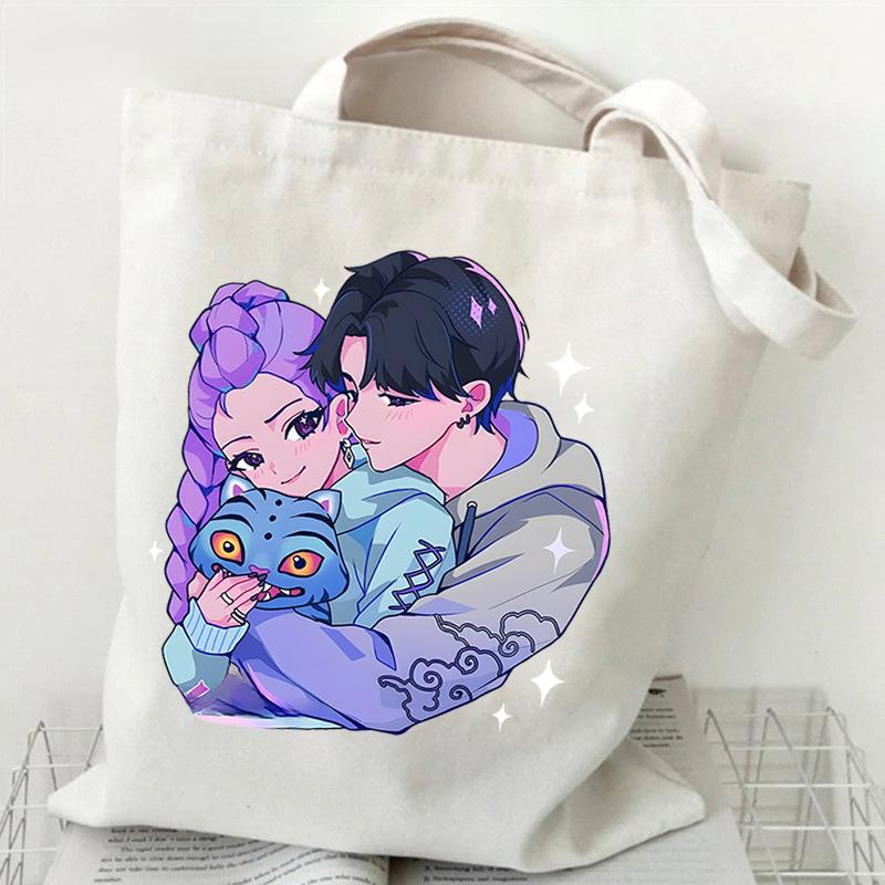 Demon Hunters KPop Demon Hunters Shoulder Backpack Foreign Trade Student Handbag Tuition Bag Large Capacity