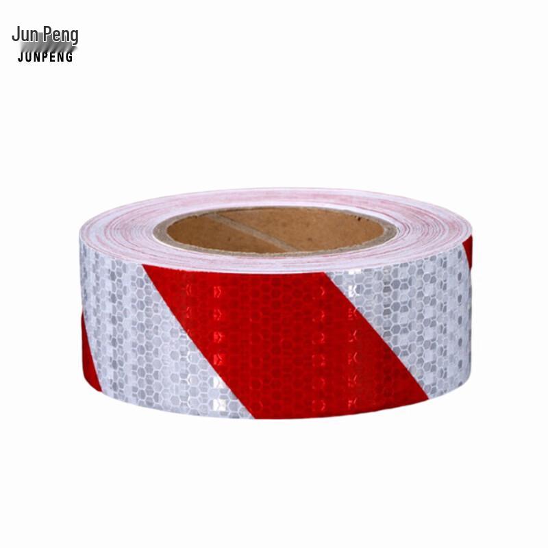 Red & White PVC Reflective Warning Tape
