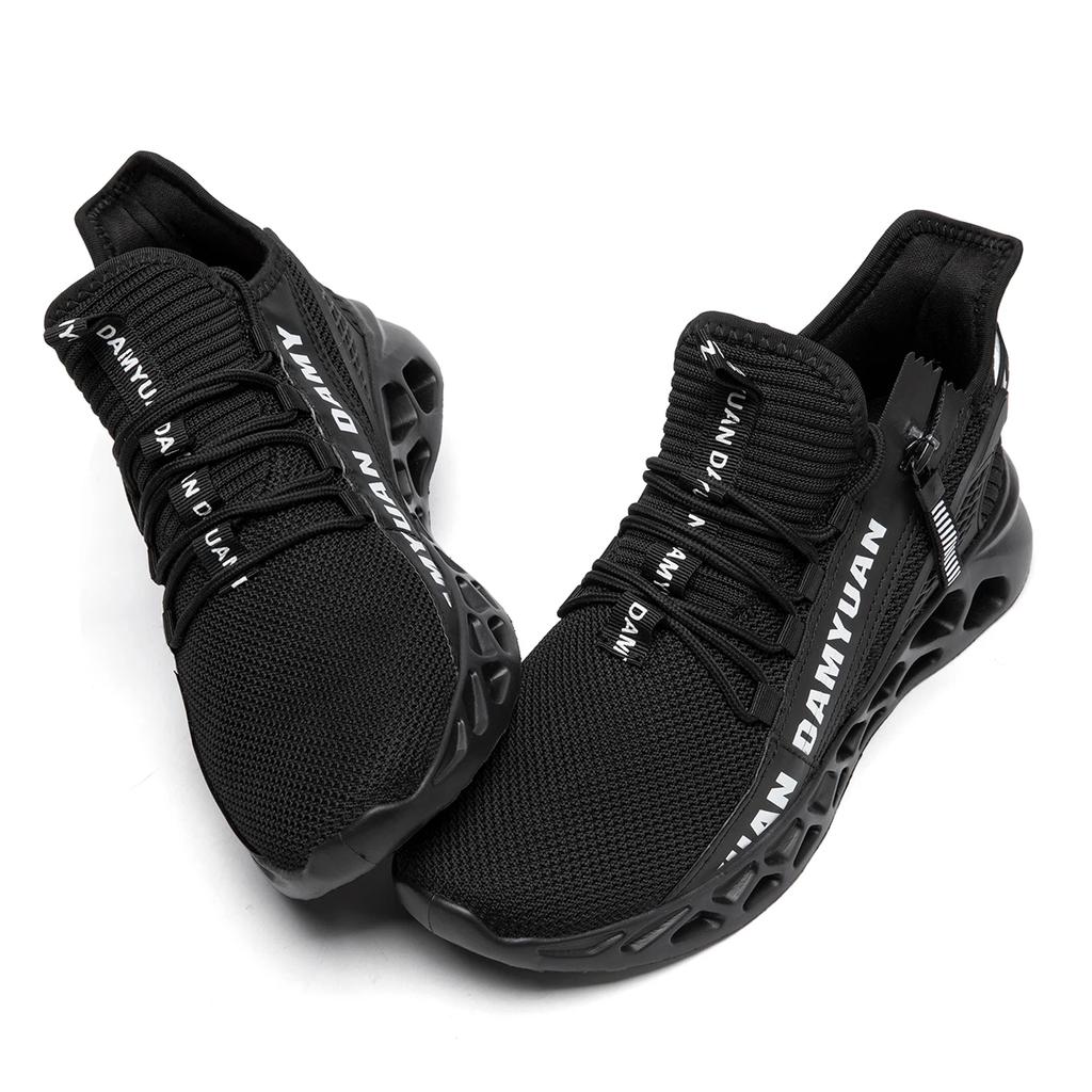 Fashion Fujeak Knit Men Sneakers Casual Sports Shoes Outdoor Athletic Running Walking Gym ShoesComfortable Walking Tennis Large Size