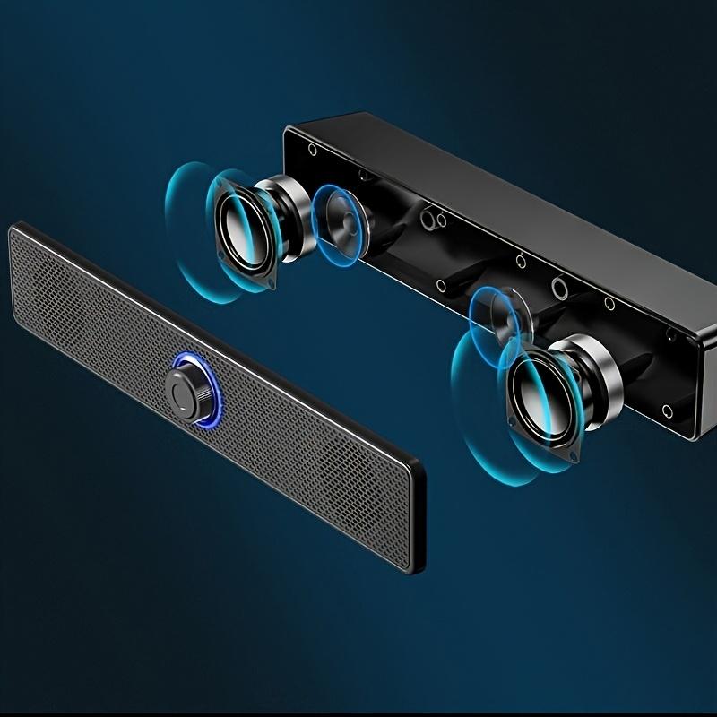 Dual Speaker Computer Desktop Stereo Bluetooth USB Powered Speakers with Deep Bass