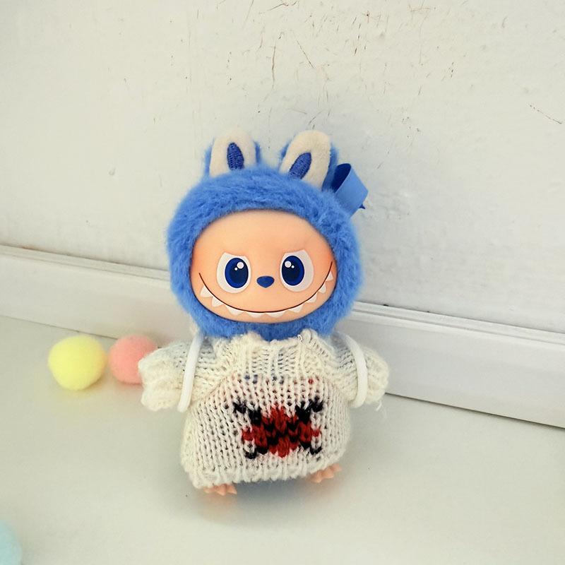 Mini Version 4.0 Vinyl Face Plush Blind Box Doll Clothes Christmas Set Small Nose Gaga Heart Bottom Password