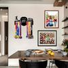 Personalized Soccer Trophy Metal Wall Rack | Custom Sign & Hooks for Kitchen, Lounge, Veranda Decor | Customizable Gift