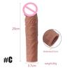 Silicone Cock Ring Soft Realistic Penis Sleeve Extender Condom Penis Ring Delayed Ejaculation Dick Cover Case Cock Header