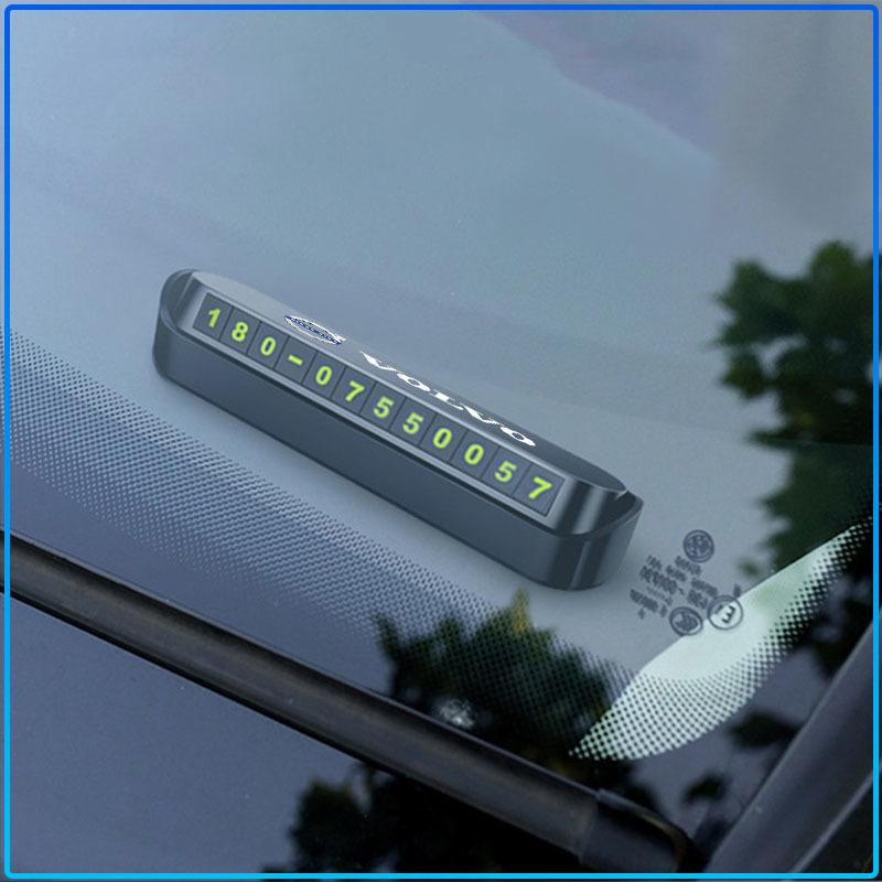 New Car Temporary Parking Card Plate Badge Car Styling For Volvo 240 C70 S40 S50 S60 S70 S80 S90 V40 V50 V60 V90 XC40 XC60 XC90 Vnl Truck
