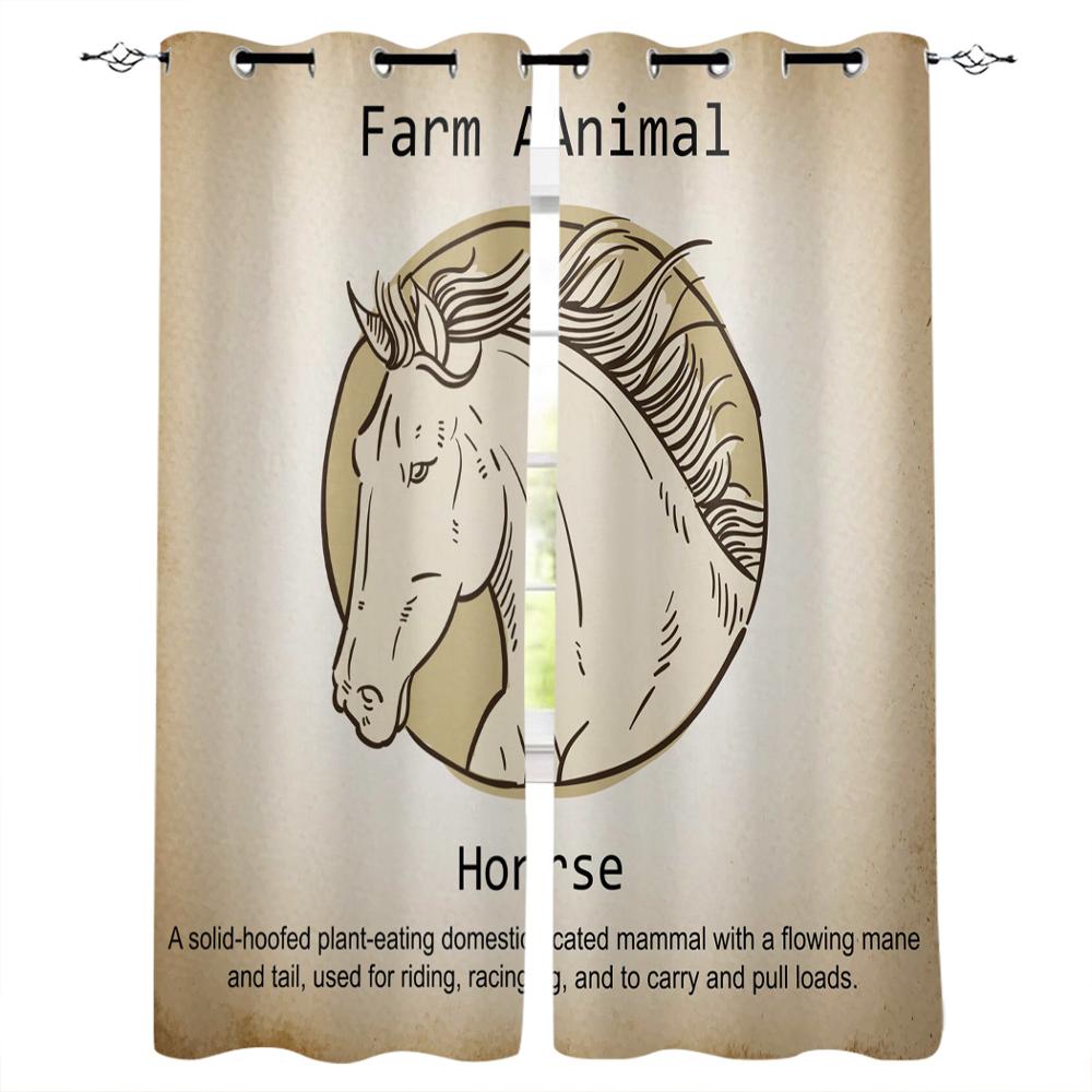 Силуэт лошади на тему фермерской жизни — фото 8