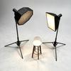 1/12 Mini Studio Light Softbox Model Tripod Photography Stool Realistic Miniature Props For Dollhouse Layout Shooting Decor