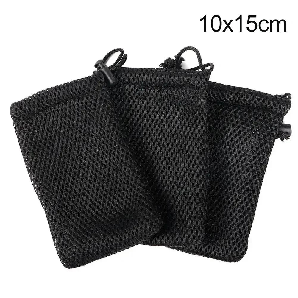 3/10Pcs Multi Purpose Portable Nylon Mesh Drawstring Storage Pouch Bag Travel Outdoor Activity Pouch for Digital Products