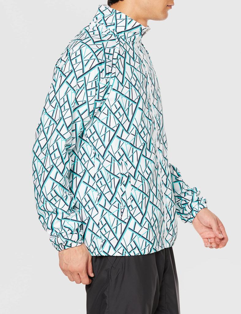 Jacket 2WAY Heat Storage Wind Jacket MF2614 White x Green L [Prince] (Vest) (215)