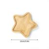 Bamboo Tray Creative Cup Tray Decorative Dessert Pallet Star Flower Shaped Trays Cake Cookie Holder Party Camping Decor Supplies