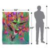 Royce McClure Silky Hummingbirds And Flowers Supersoft Blanket
