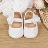 Spring & Autumn PU Soft Sole Bowknot Toddler Shoes - Breathable, Non-slip Magic Tape Princess Baby Shoes