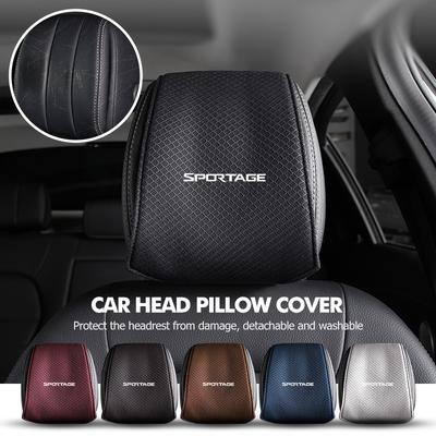 Universal Car Seat Headrest Ice Silk Head Pillow Dustproof Cover For Sportage 2016 2017 2018 Sephia Stonic Carens