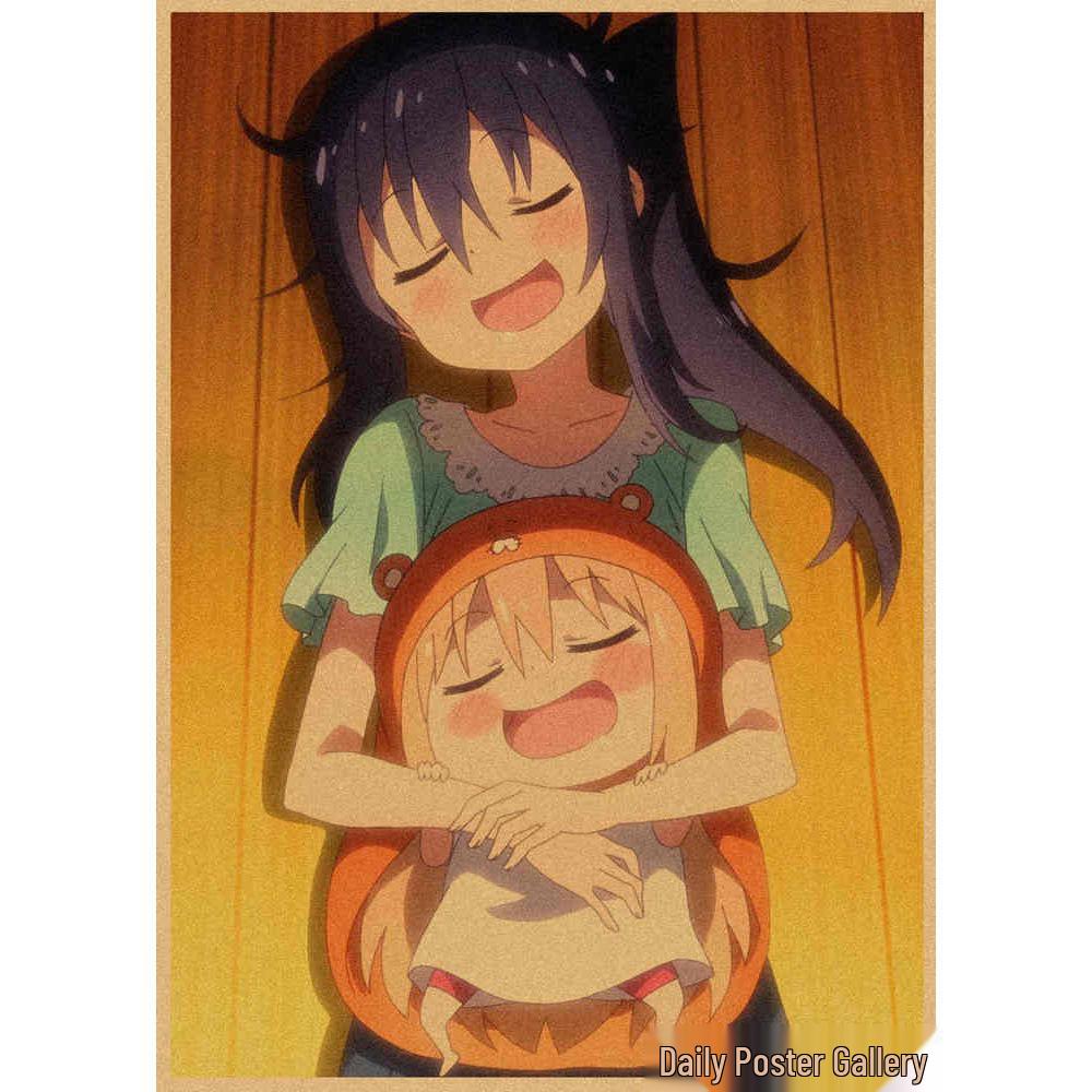 Japanese Anime Himouto! Umaru-chan Retro Kraft Paper Decorative Poster