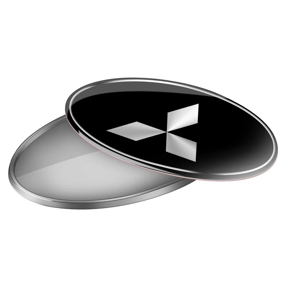 

Waterproof Aluminum Car Emblem for Mitsubishi Outlander Lancer Pajero ASX Rear Trunk Fuel Tank Cap Decoration серебряный