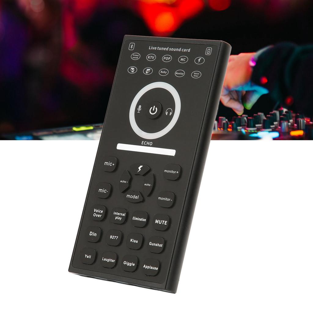 Mini Voice Changer Device Multi Sound Effects Plug and Play Handheld Live Sound Card for Phone PC