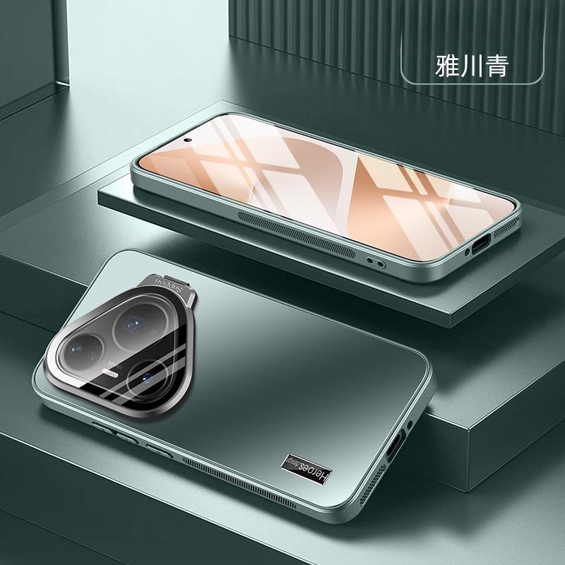 Case For Huawei Pura 90 Pro Max Invisible Camera Stand Holder Lens Protection Film PC Shockproof Cover For Pura 90 90Pro Max