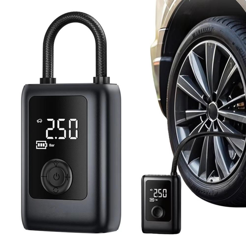 LCD Display Electric Tire Pump With Light Rechargeable Pump Powerful Tyre Inflator  Bicycles