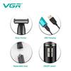 Original VGR V-628 3-in-1 Hair Trimming Set Multifunctional Full Body Hair Remover Ear Nose Hair Bikini Private Area Hair Trimmer Rechargeable Trimmer