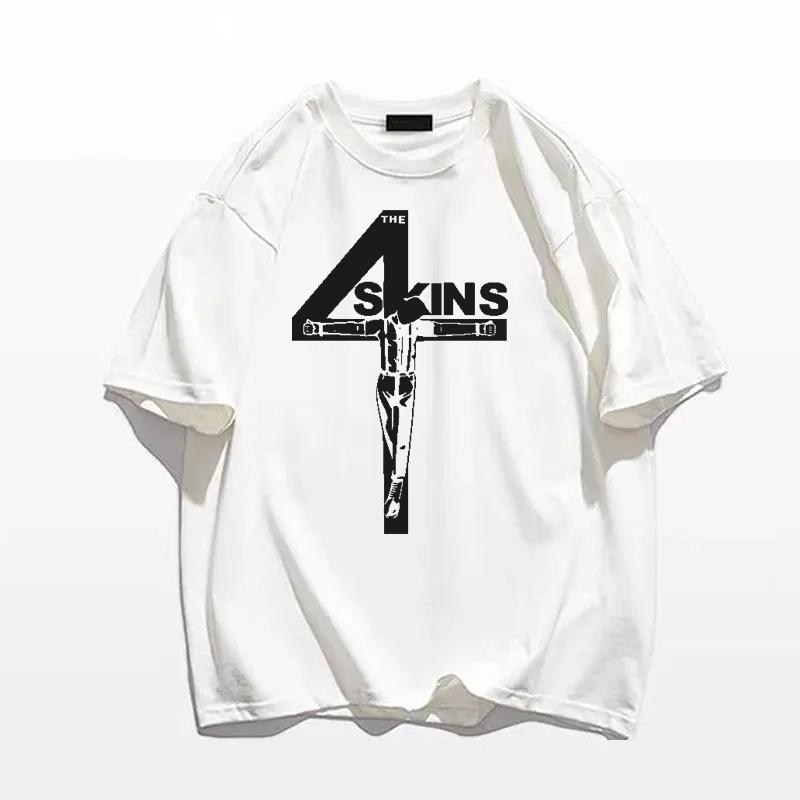 The 4 Skins Oi T Shirt Uk Punk Streetpunk 4Skins Male Teeshirt Summer Top Man Brand Tee Shirt Fashion Streetwear Casual Clothing