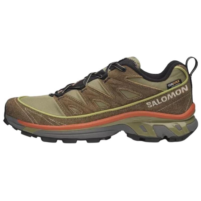 SALOMON XT 6 Cushioning Coverage Support Abrasion Resistant Running Shoes Unisex Green Brown Sneakers L47795200