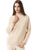 Solid Color Wool Sweater: Seven-Stitch, Long-Sleeve, Warm and Simple Autumn/Winter Commuting Base Layer.