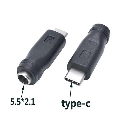 Dc Power Adapter Converter 5.5X2.1Mm Female Jack To Usb Type C Male Connector