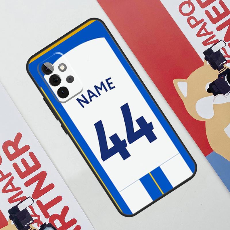 Personalised Football Number Name Case For Samsung Galaxy A52 A42 A32 A22 A12 A51 A71 A14 A24 A34 A54 A13 A23 A33 A53 Coque