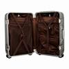 [Sifre] TRIDENT TRI1030 Hard Suitcase, Aluminum-Look, 33L, 3.8kg, Silver, Made In Japan with a 5-Year Warranty.