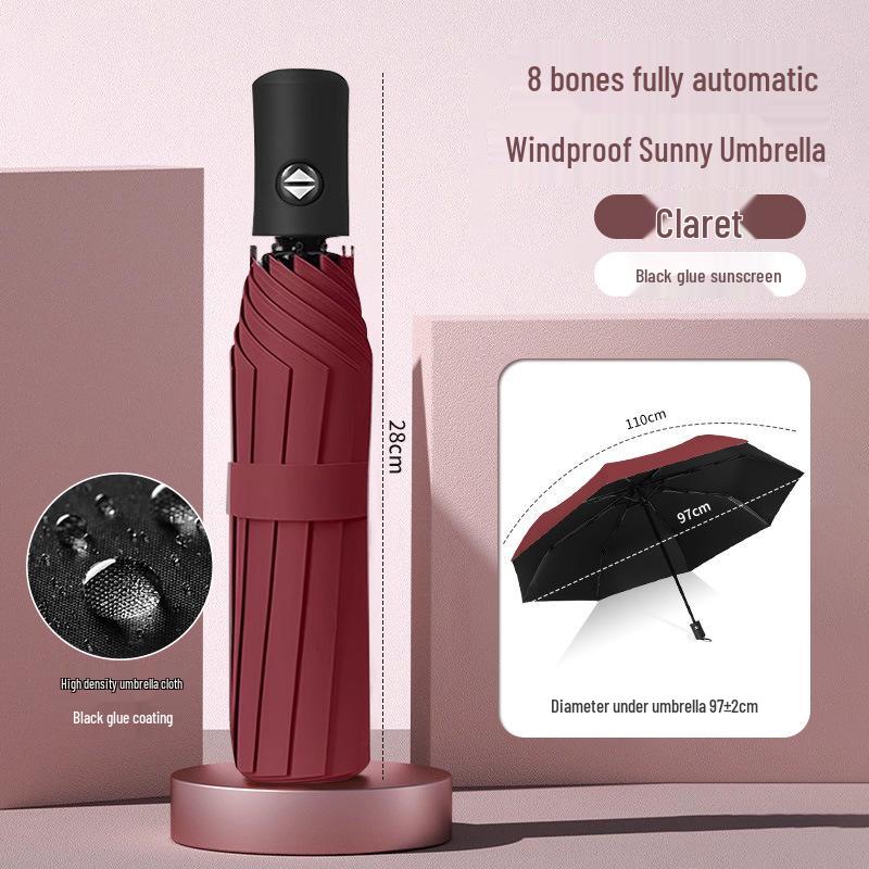 Women's Oversized Folding Umbrella – Thickened, Large, for Sun and Rain
