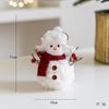 Cute Pink Red Plush Christmas Snowman Doll Decorative Item and Christmas Desktop Decoration Kids Gift  Navidad Decor