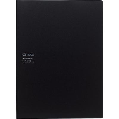 KOKUYO Notebook Cover with Document File and One Campus Notebook, Black, No-613B-D