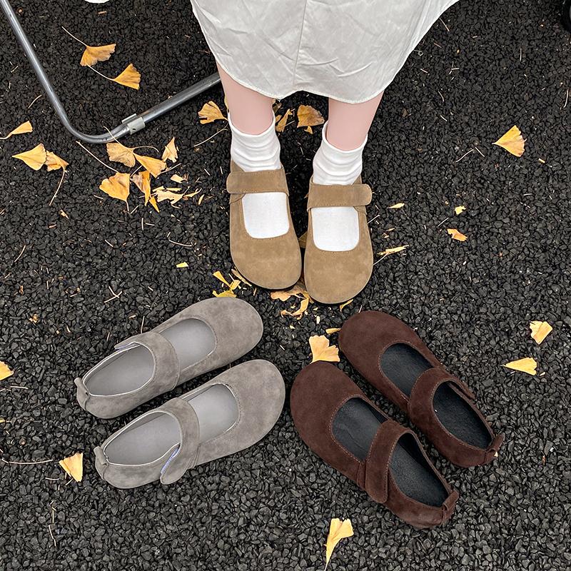 Fashion Retro French Mary Jane Shoes Spring and Autumn Women's Casual Flat Shoes Round Toe Comfortable Soft Women's Shoes Zapatos Mujer
