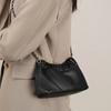 Damen Schultertaschen aus echtem Leder beliebte plissierte Achsel-Crossbody-Ledertasche