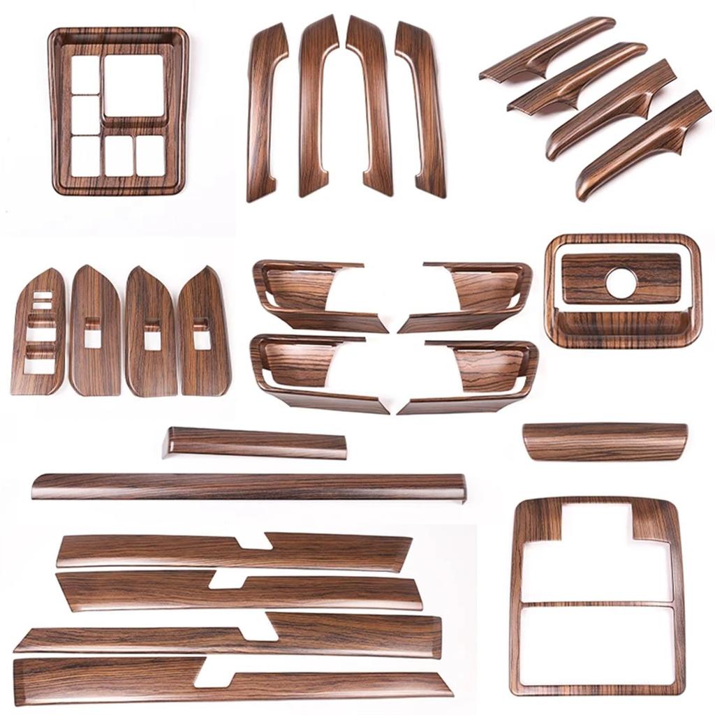 Interior Parts Toyota Land Cruiser Prado FJ150 150 2010-2019 Pine Wood Grain Car Upholstery