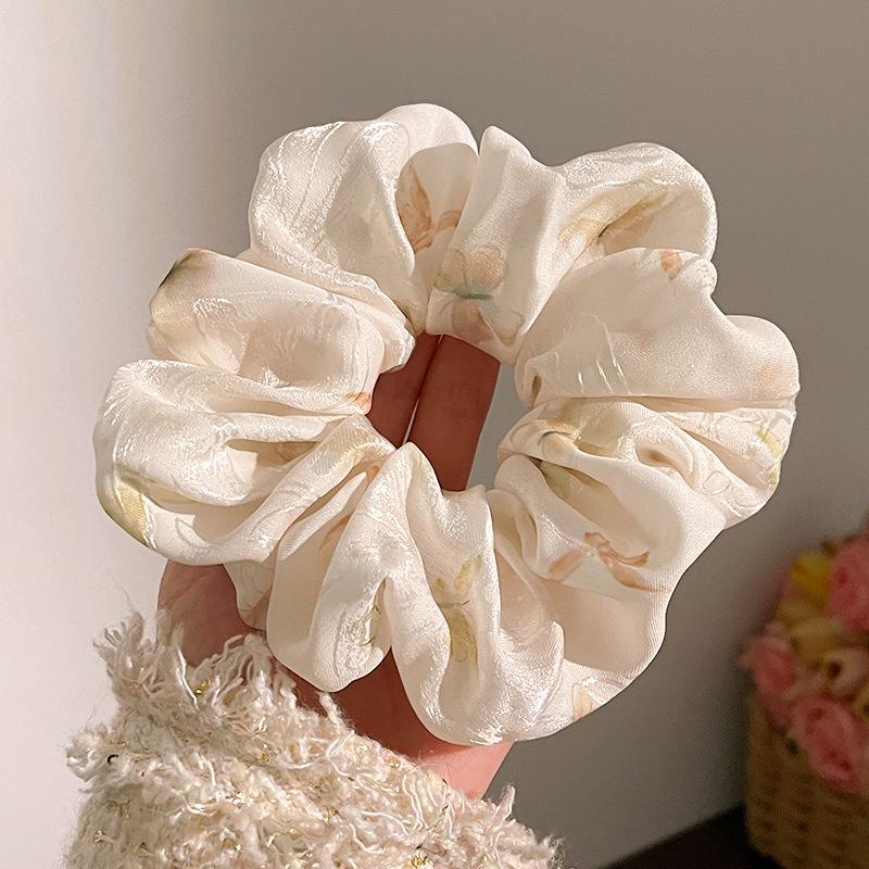 Gomas para el pelo hechas a mano de estilo étnico chino: Diseño Minoritario con Accesorios para Coleta de Puntos Ondulados