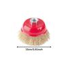 Crimped Wire Brush for Grinding with Threaded Mandrel, Heavy-duty Replacement Accessory Removing