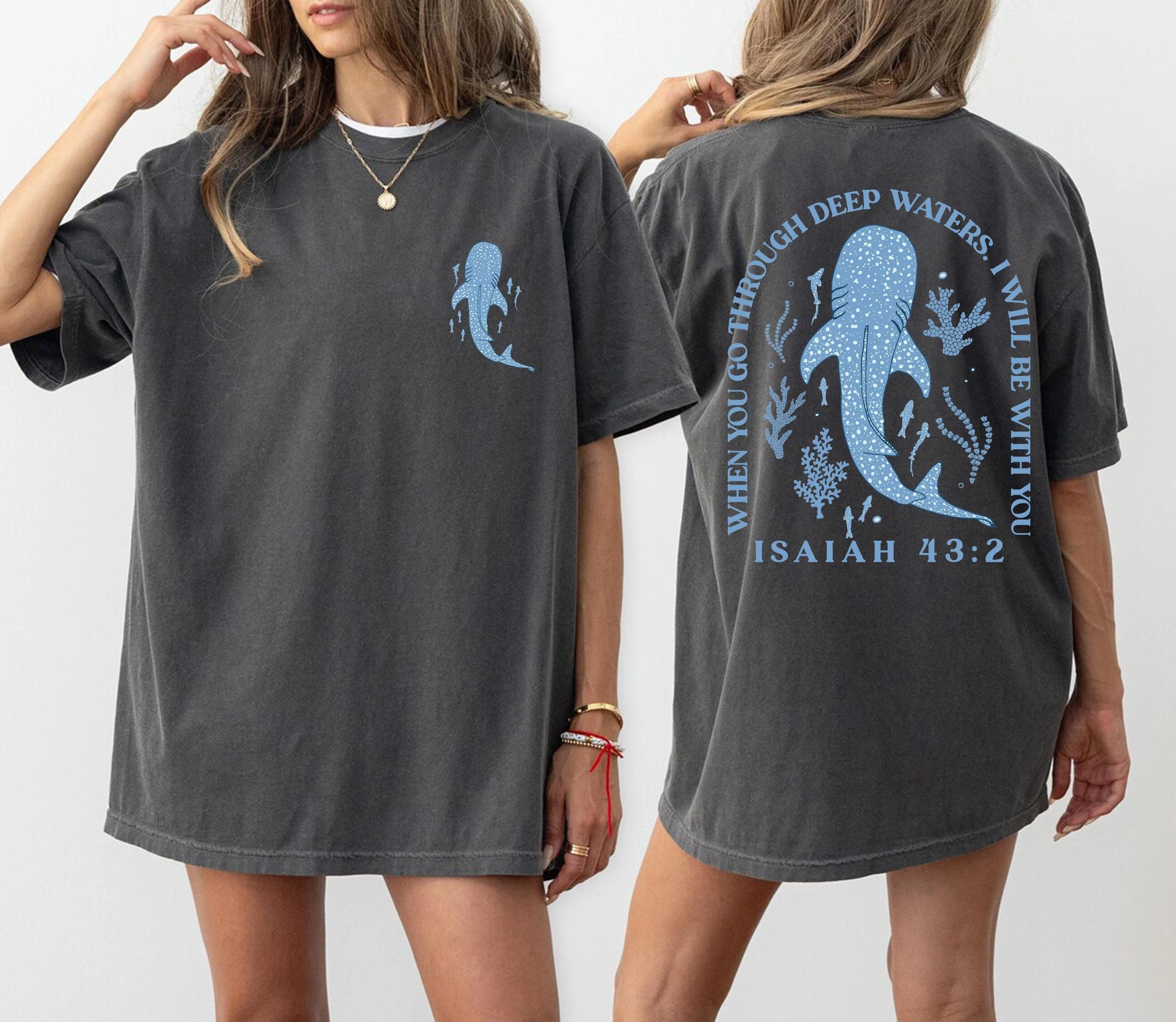 Beachy Shirt Shark Shirt Jesus Tshirt Beachy Tee Beachy Tee Summer Tshirt Christian Ocean Shirt Coconut Girl S