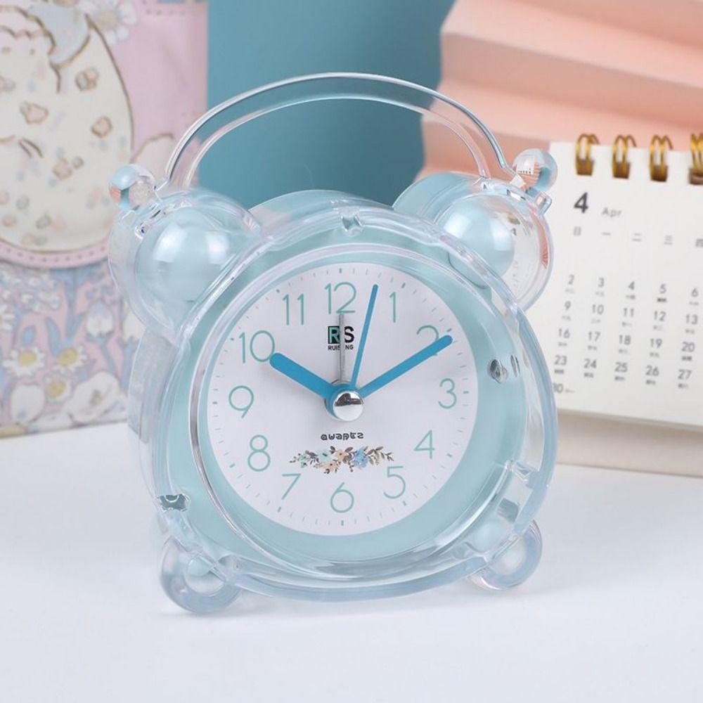Portable Luminous Luminous Alarm Clock Rural With Light Silent Alarm Clock Cute Small Desk Clock Student