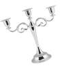 3 Arms Metal Candle Holder European   Candelabra Wedding Candlestick Home Decor (Gold)