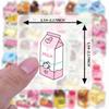 35pcs-50pcs Colorful Fruits Stickers Cute Beverages Teacher Reward Stickers  Stickers For DIY Phone Guitar Laptop Notebook