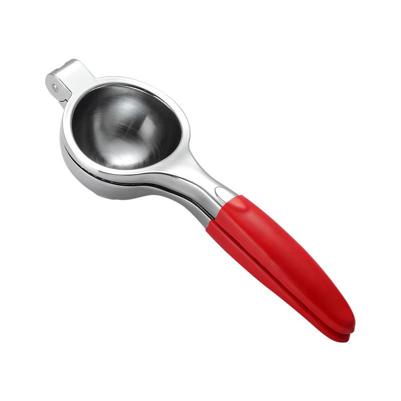 

Thickened and Weighted Lemon Clip Juice Orange Manual Juicer Household Fresh Press Mini Fruit Fresh Press large red anti-slip handle cover bag