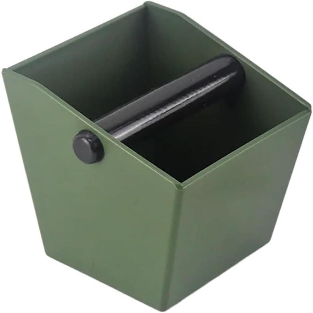 

Coffee Knocking Box Antislip Coffee Bucket Espresso Powder Container Powder Bevel Residue Coffee Accessories Home Cafes Tool армия зеленый