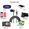 3.5mm Headphone Jack Single Side Earphone Ear Buds for One Ear Stereo to Mono In-Ear Single Earbud Style Headset Reinforced Cord