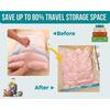 No‑Pump Vacuum Compression Storage Bags, Space Saver Travel Bags for Clothes, Handy Organizer for Luggage Home Cruise Camping Storage Accessories